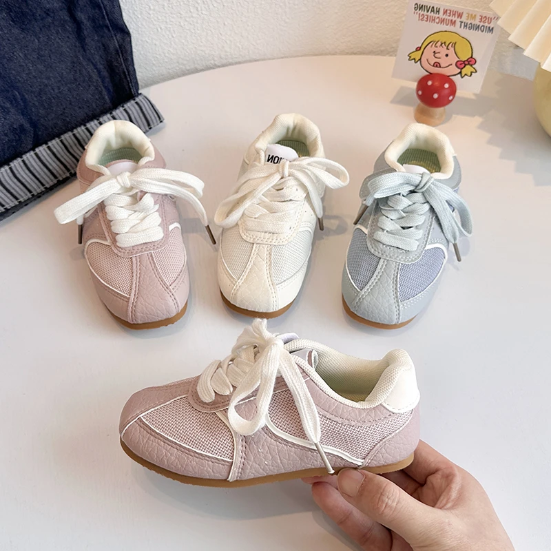 

Children Casual Shoes for Girls 2025 Autumn New Fashion Korean Style Soft Bottom Anti-slippery Versatile Chic Trend Sneakers