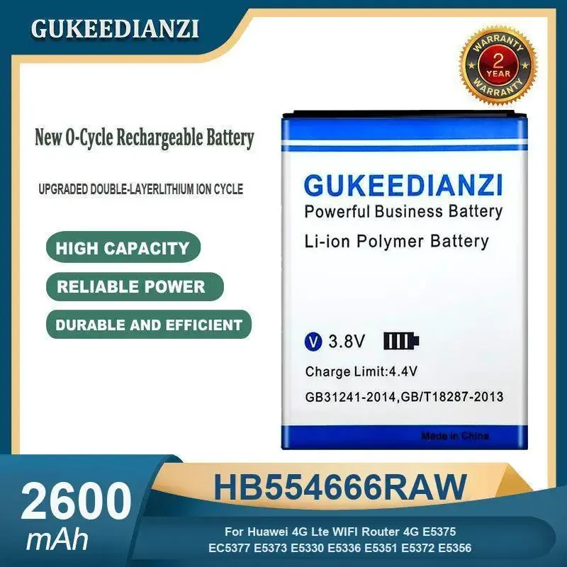 2600 мАч HB554666RAW аккумулятор мобильного телефона для Huawei 4G Lte WIFI маршрутизатор 4G E5375 EC5377 E5373 E5330 E5336 E5351 E5372 E5356