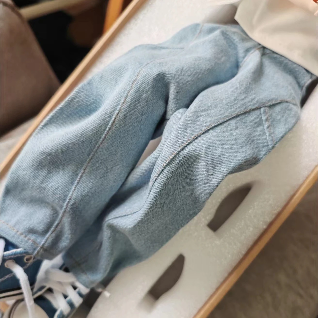 

Doll's Clothes for 45/75/77cm Bjd Doll 1/4 1/3 Cowboy Pants Versatile Dress Up Toys Play House Gift Doll Accessories, No Doll