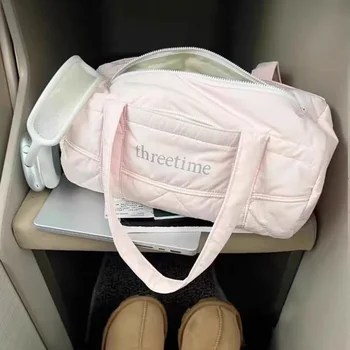 Frauen Ins Große Kapazität Tote Tasche Weibliche Outdoor Reise Lagerung Beutel Sport Gym Lagerung Schulter Tasche Koreanische Beliebte Tasche