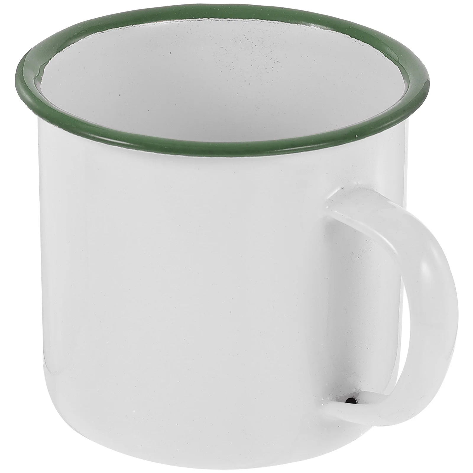 

Enamel Mug Vintage Enamel Cup Heat Resistant Coffee Tea Water Beverage Retro Style Comfortable Handle Home Office Travel