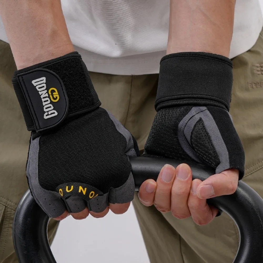 

Wear-Resistant Weightlifting Gloves Shock-absorbing Breathable Fitness Cycling Gloves Anti-Slip Professional