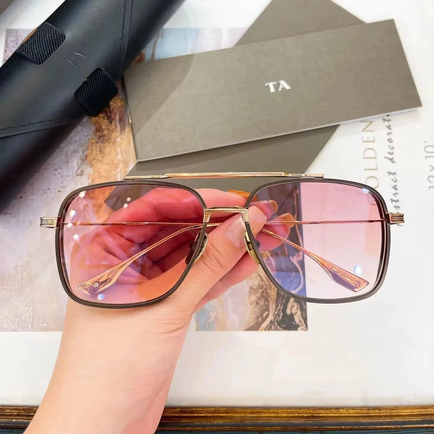 

Original Factory For DIYTA DT SUBYSTEM-TWO DTS142 With Brand Box Trendy Casual Square Classic Polarized Men Women Sunglasses