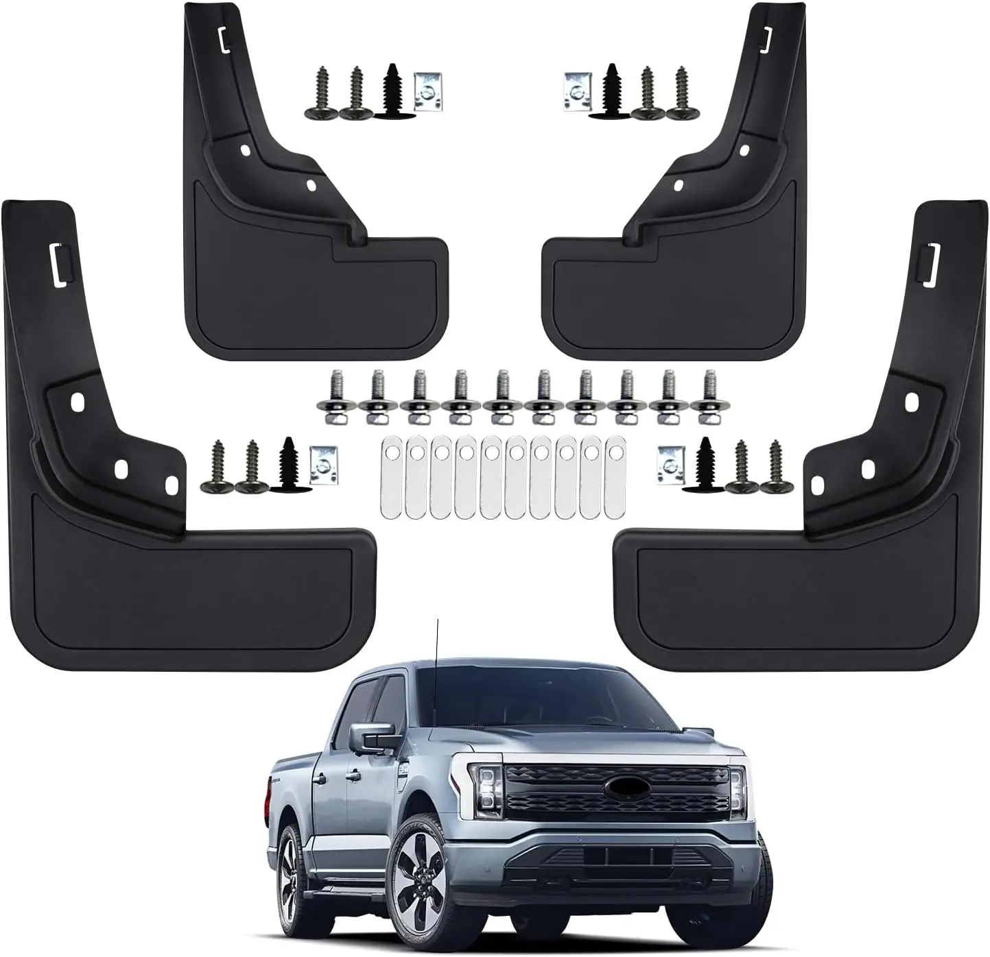 

Mud Flaps for Ford F150 Lightning 2022-2026 Mud Flaps for Trucks Pickup Splash Guards Car Fenders Mudflaps 2023 2024 2025