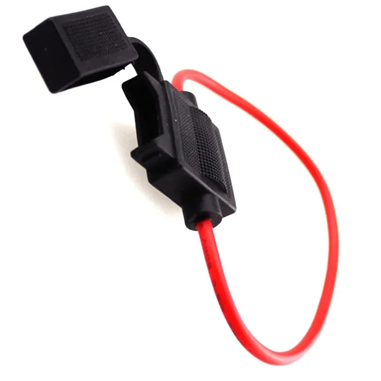 

Car and motorcycle fuse holder, with 20CM cable one in and one out fuse box modified medium piece socket 32V