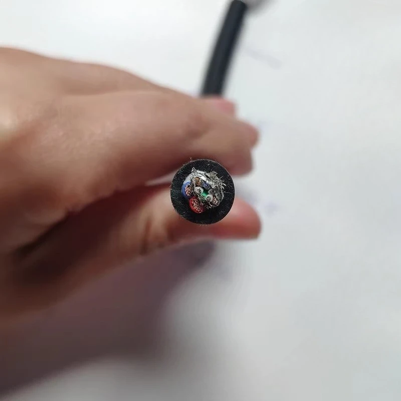 Silicone rubber  high temperature resistant shielded cable 2x1.5 power cord network cable/signal cable