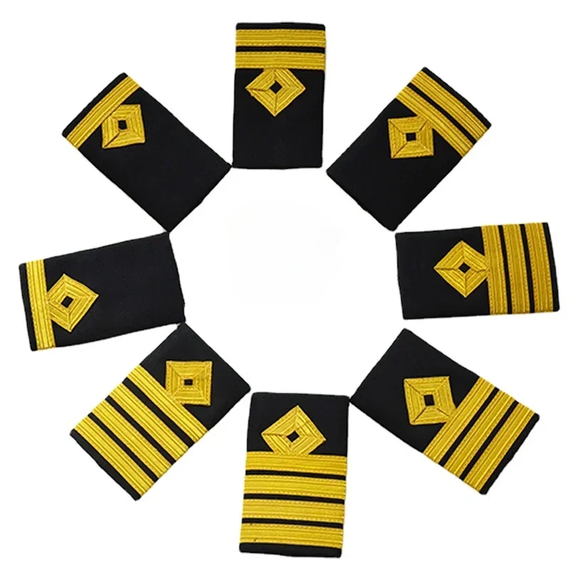 1 Pair Epaulettes British style Epaulete Security Uniform Accessories Performance Shoulder Badges DIY for Honor Guard Costume