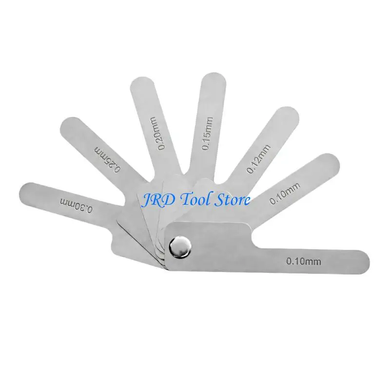 A2UD 304 Stainless Steel Dental Measuring Tool with Seven Coupled Metal Strips