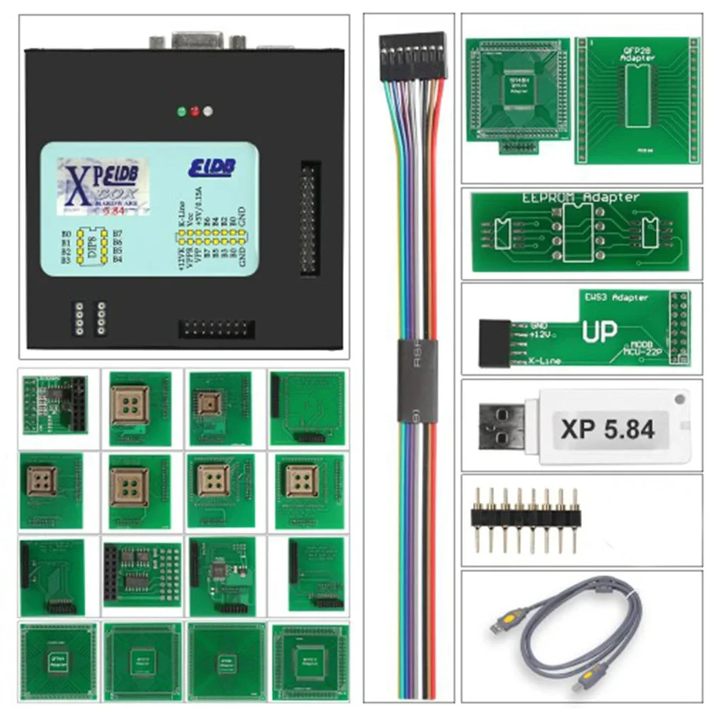 XPROG V6.50 Xprog-M V5.55/V5.84/V6.12/V6.17/V6.26 Function New Authorization XProg M Full Adapters ECU Chip Tuning Programmer