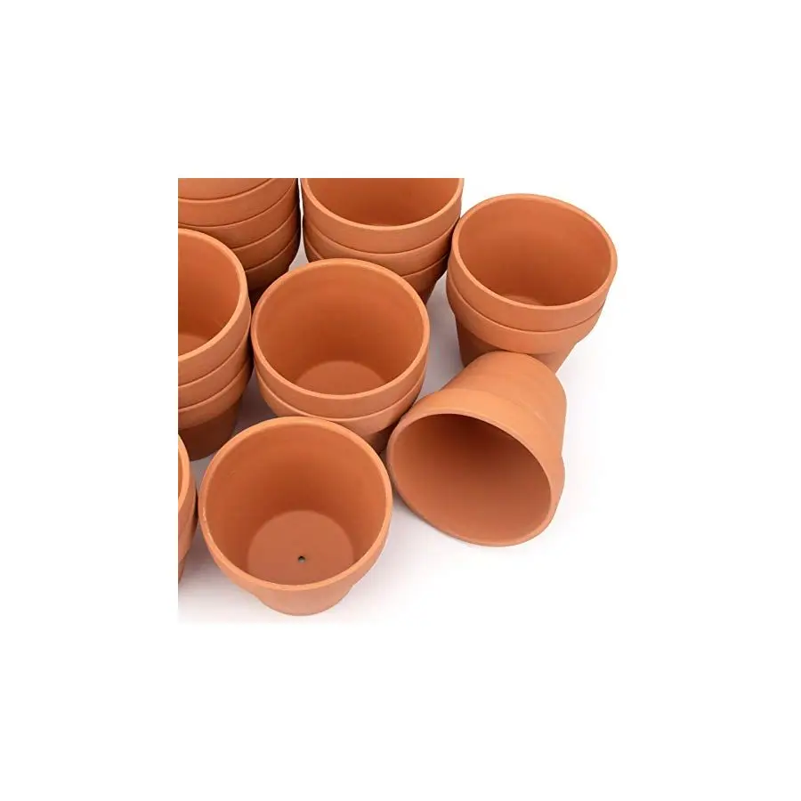

Набор из 26 терракотовых горшков для рассады, глиняных керамических кашпо для кактусов и суккулентов, садовые горшки