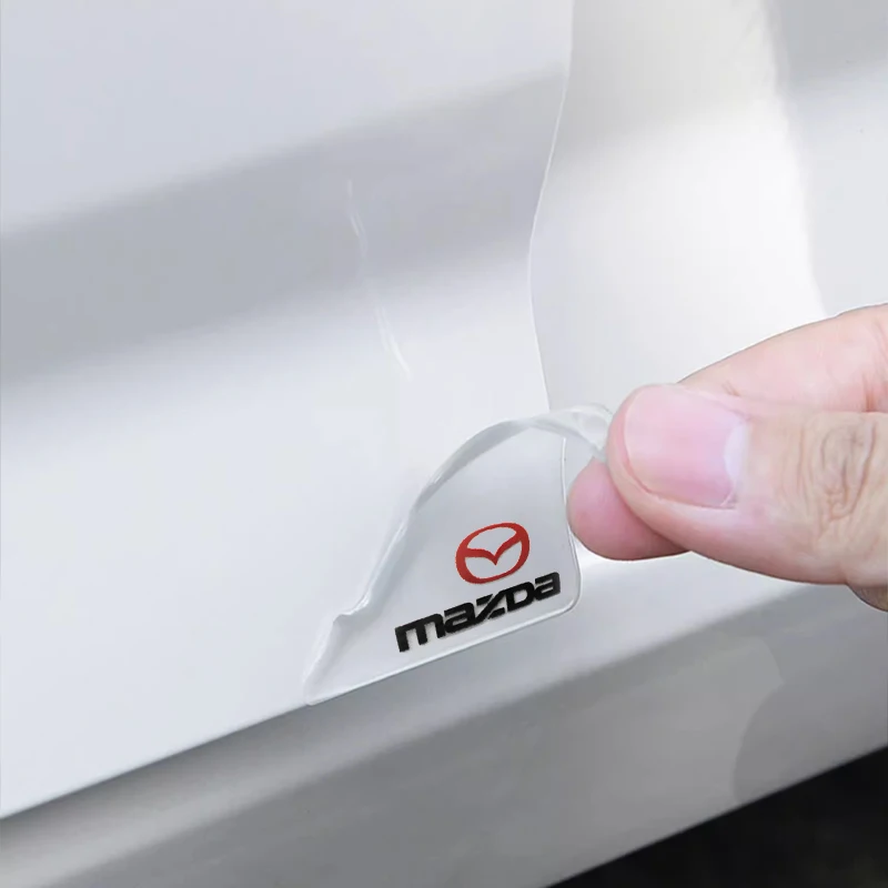 Car Door Handle Bowl Protection Stickers Transparent Anti-Collision Strip For Mazda 3 6 CX-3 Bk GJ CX-8 CX-5 CX30 MX-5 Demio