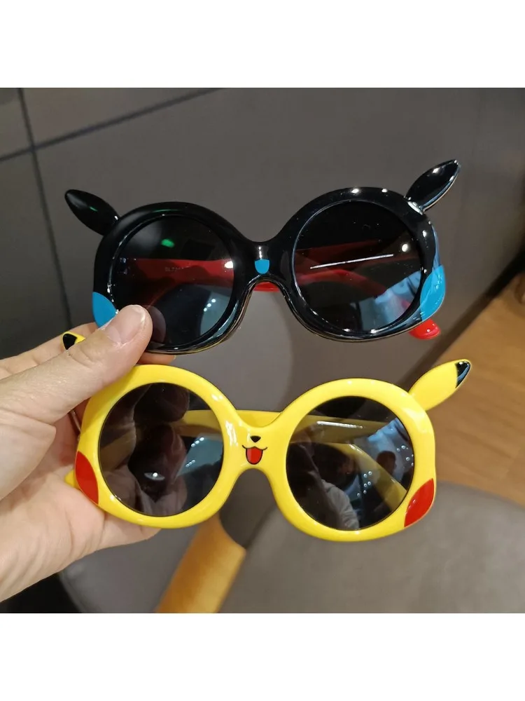 AliExpress TAKARA TOMY Pokemon Pikachu Sunglasses Anime Cartoon Anti Glare Goggles Student Travel Photo Prop Outdoor Cycling Sun Protection Glasses