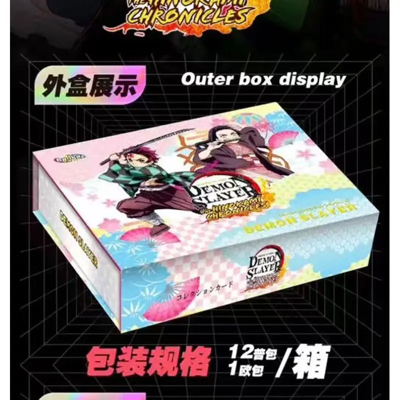 New SenKa English Version Demon Slayer Collection Cards Tanjirou Kamado Nezuko Character SSP Collection Cards Children Toy Gift