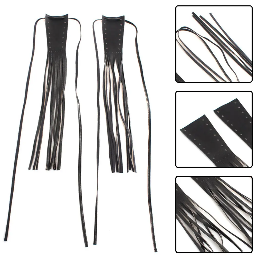 PU Leather Brake Lever Tassel Covers for Motorcycles Engineered for Alignment with Standard Lever Shape and Mounting Points
