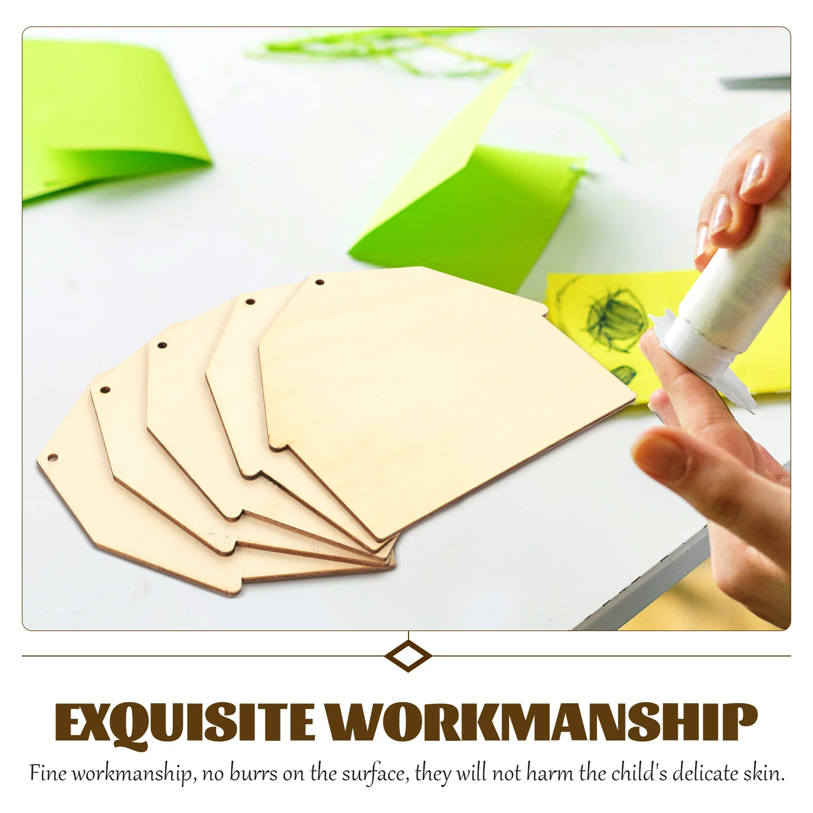 

45pcs Unfinished Cutouts Farm Theme Diy Wooden Slices Graffiti Coloring Craft Painting Wood Chips Embellishments Unpainted