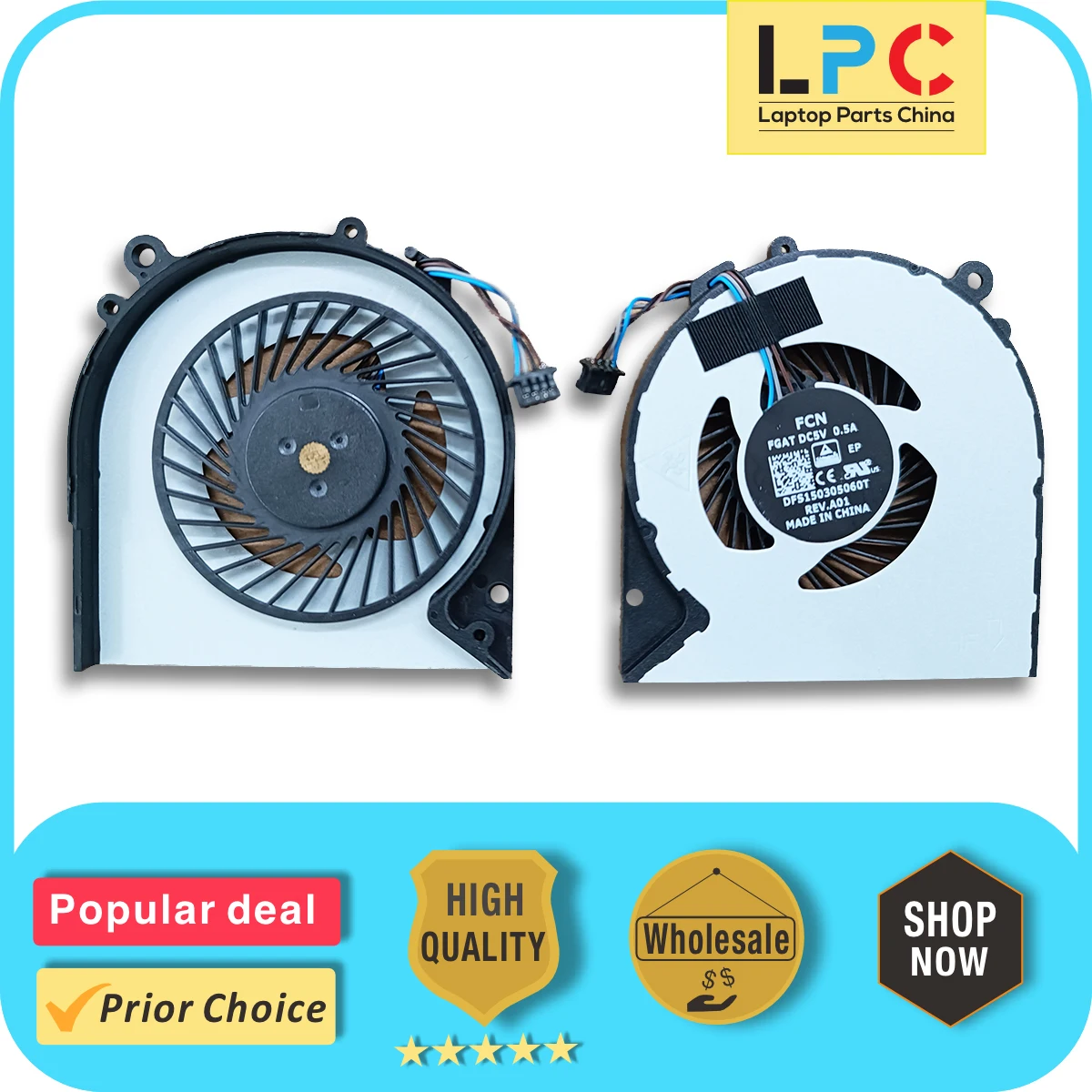 For HP 720 G3 725 G3 725 G4 820 G3 820 G4 CPU Cooling Fan New Original Laptop Cooler Radiator Heat Sink 821691-001 DFS150305060T