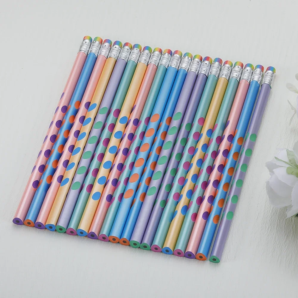 100pcs Wooden Pencil HB Pencil with Eraser Children's Drawing Pencil School Writing Stationery Black Non-toxic Standard Supplies