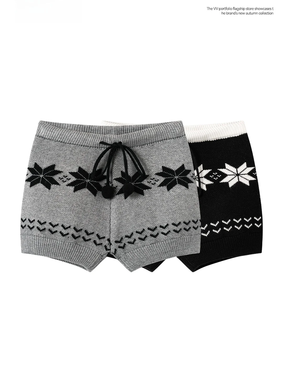 High Waist Slim Fit Knitted Short Pants Women's Base Layer Outdoor Wearable Shorts Spring New Style Comfortable Elastic Waist