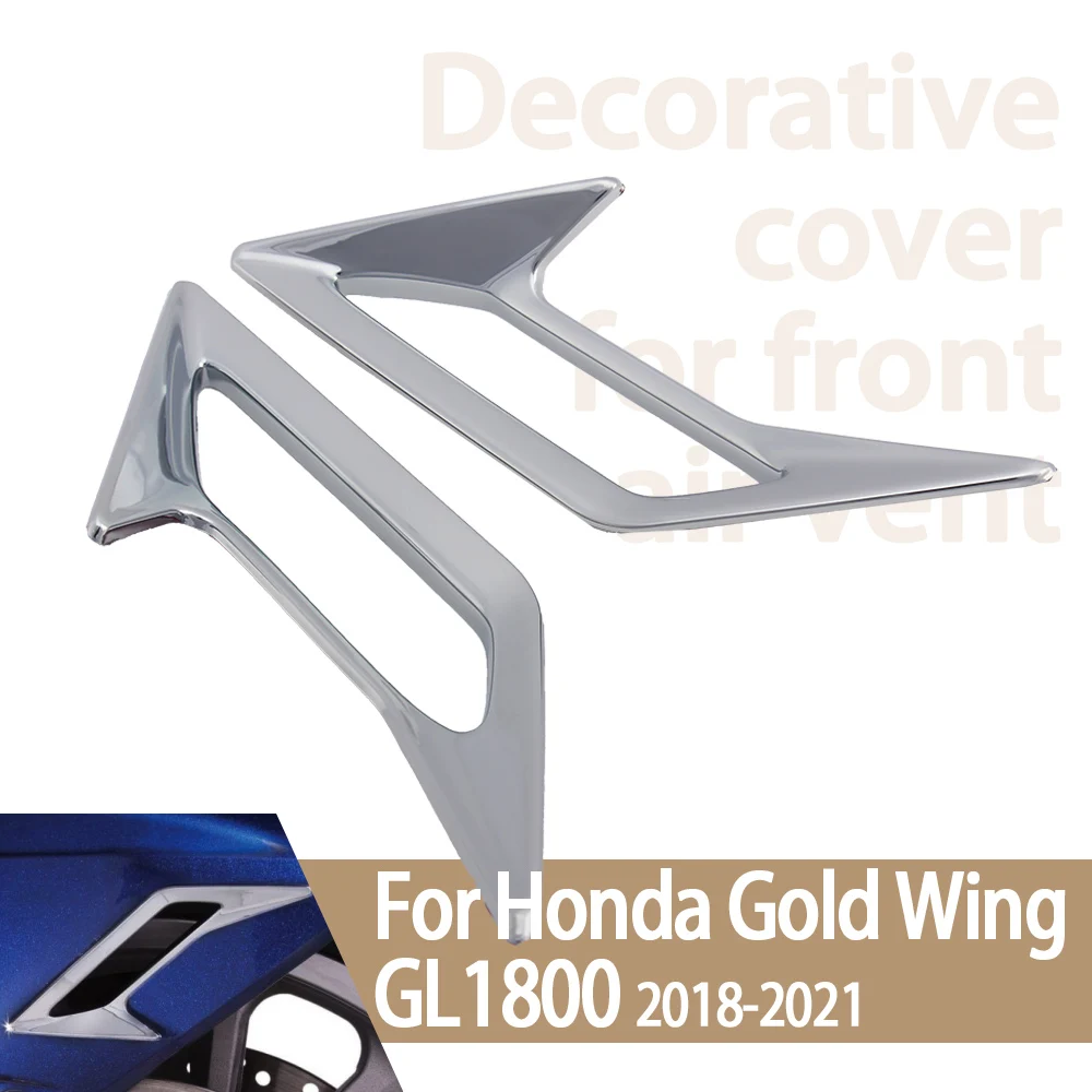 

For Honda Goldwing 1800 2018-UP GL1800 Gold Wing GL 1800 Motorcycle accessories Chrome Black Front Fender Vent Decoration Trims