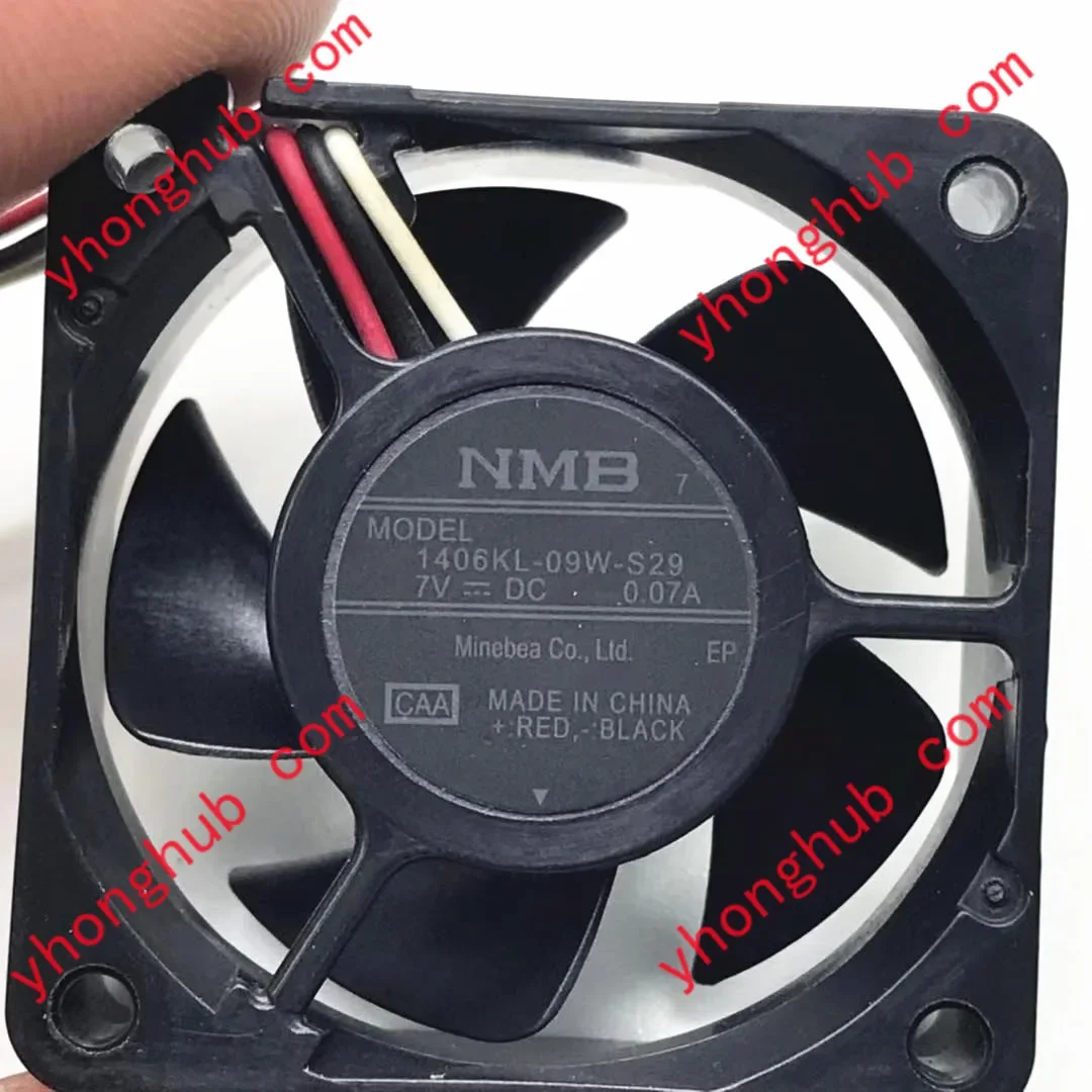 NMB-MAT 1406KL-09W-S29 CAA DC 7V 0.07A Server Cooling Fan