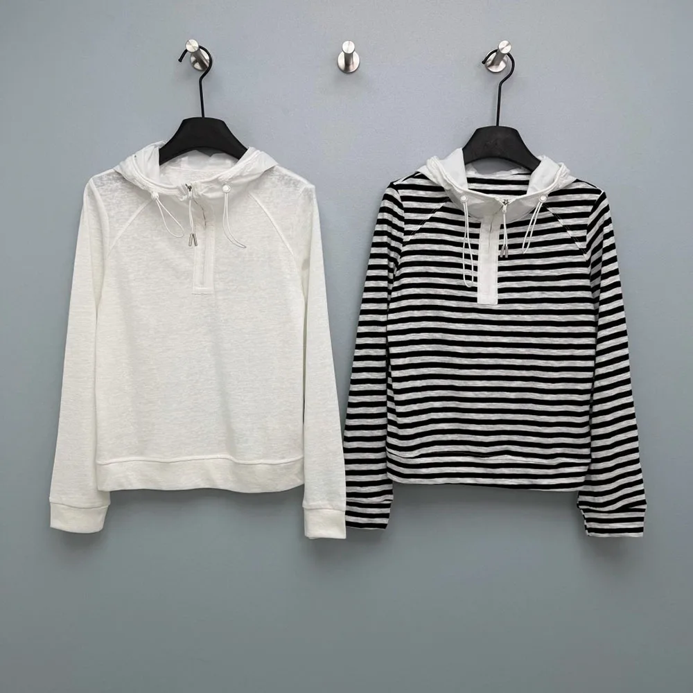 

High-quality loose-fitting fashionable women's hooded sweatshirt, 2026 spring style, long-sleeved, casual top xy2641077