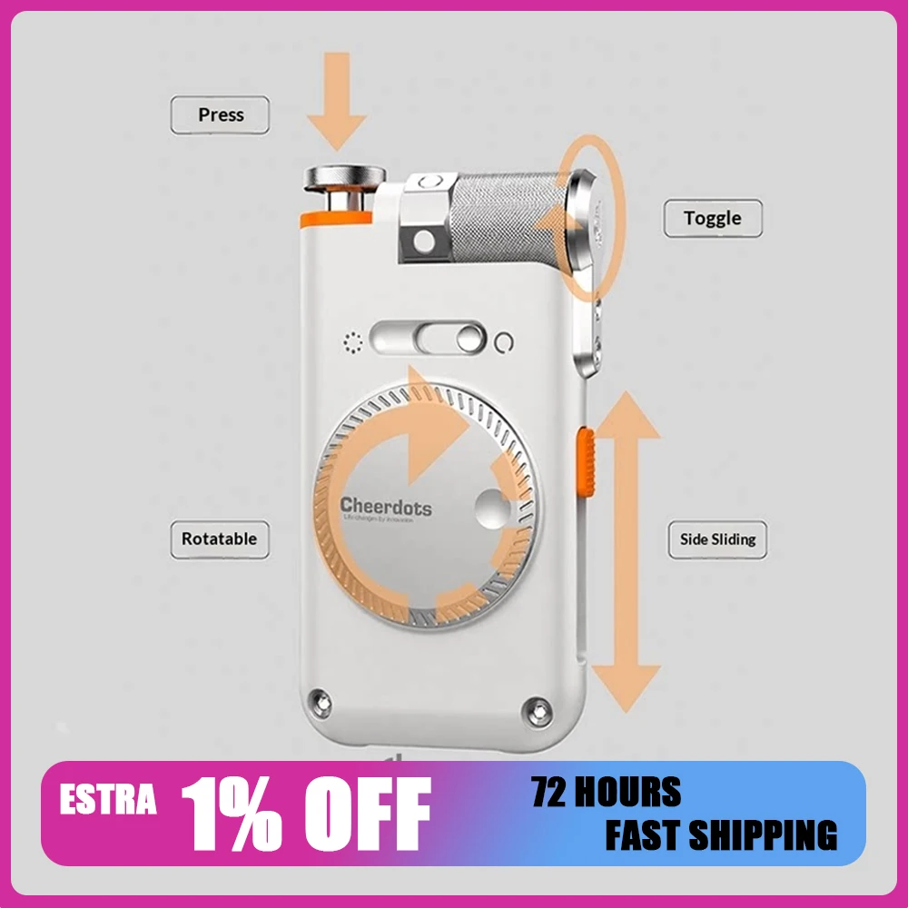 Cheerdots Cheerplay Bluetooth Phone Remote Controller Touch Page Turner for iOS/Android Smartphone Tablet