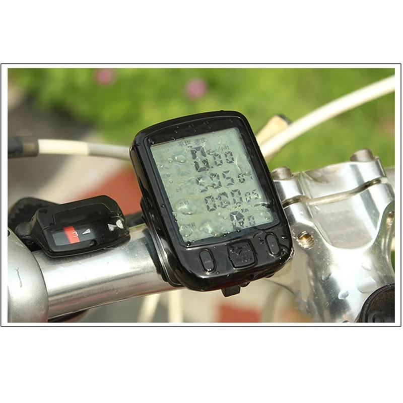 

Bicycle Stopwatch Bike Computer Speedometer Practical Odometer Waterproof LCD Display Removable Cycling Hiking Outdoor
