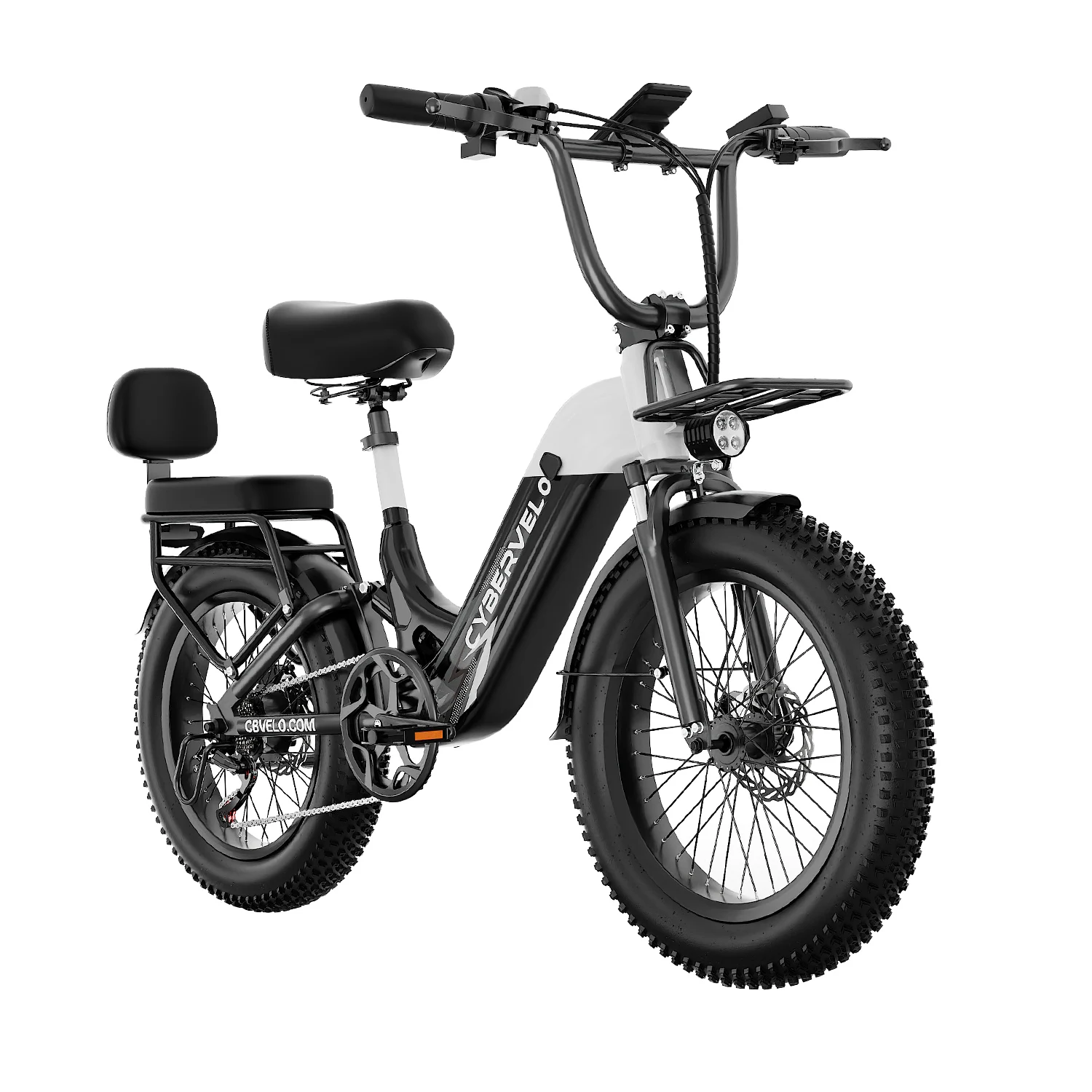 1500W Peak Step-Thru Off-road E-bike, 48V 20AH Built-in Battery , 30MPH Long Range 7-Speed Shift 20"x4.0" Fat Tire EK12&EK8 image 4