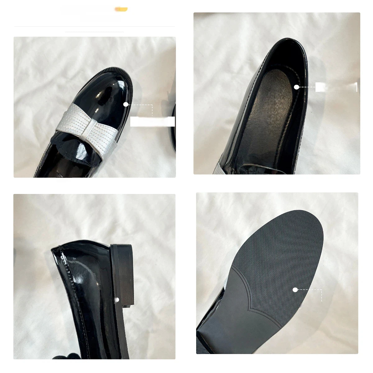 Women's Patent Leather Bowknot - огляд і ціна Leather Work Flats Women