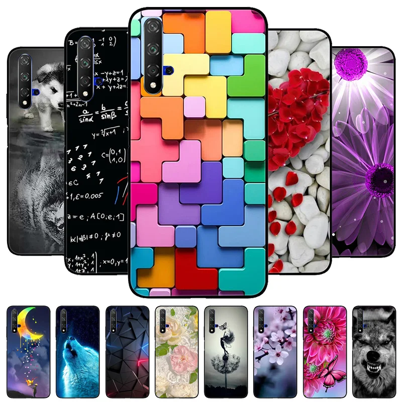 for Huawei Nova 5T Case Soft TPU Silicone Phone Covers for Huawei Nova 5T Case Case Bumper Nova5T YAL-L21 Shockproof Coque Cover