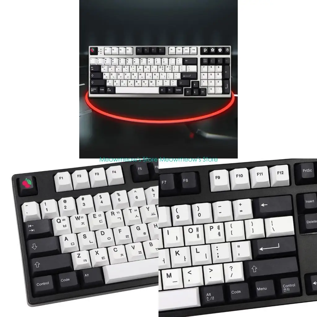 

W91A Cherry Theme Keycap PBT Standard Dye Sublimation Process Keycap 137pcs Cherry Profile for Mx Switches Gk61 64 68 96 108