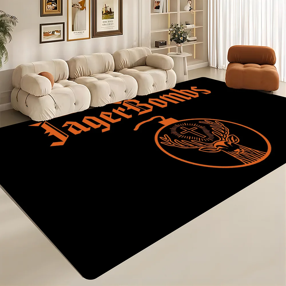 J-Jagermeister Deer Logo Entrance Door Mat Nordic Style Home Doormat Bathroom-Toilet Mats Bedroom Hotel Decor Mat