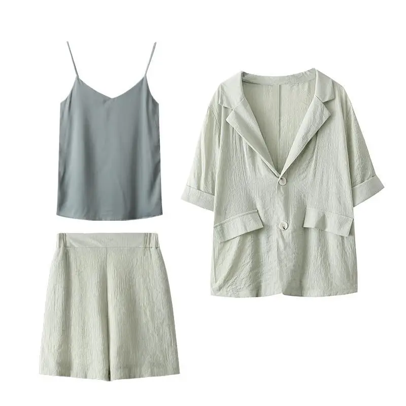 

Women's Small Suit Set Casual Faion Summer New Year's Outfit Student Work orm Alternative Ele Ensemble