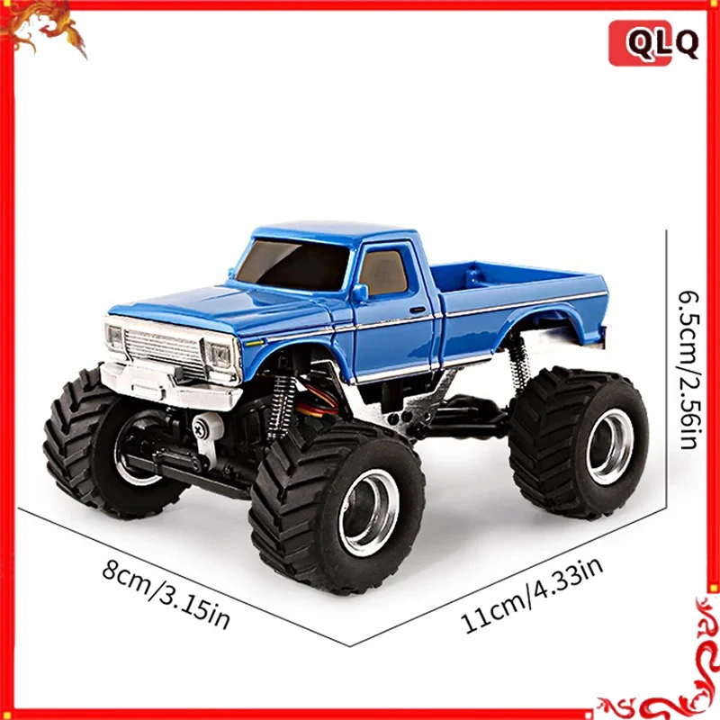 

1:36 Scale Mini RC Car with Off-Road Lighting Electric Model Full-Scale Independent Suspension Toy for Conquering Slopes