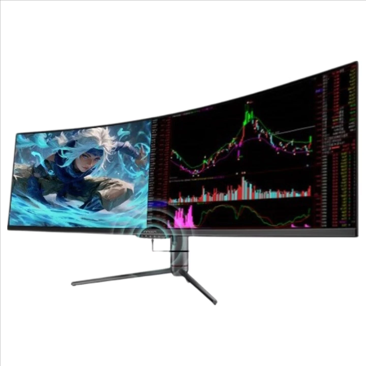 INNOCN 49C1G R1800 SURFACE SCREEN 49 Inch MONITOR 4K144HZ HVA PANEL SCREEN HDR400 TYPE-C MAC 65W Display PIP PBP KVM SPEAKER