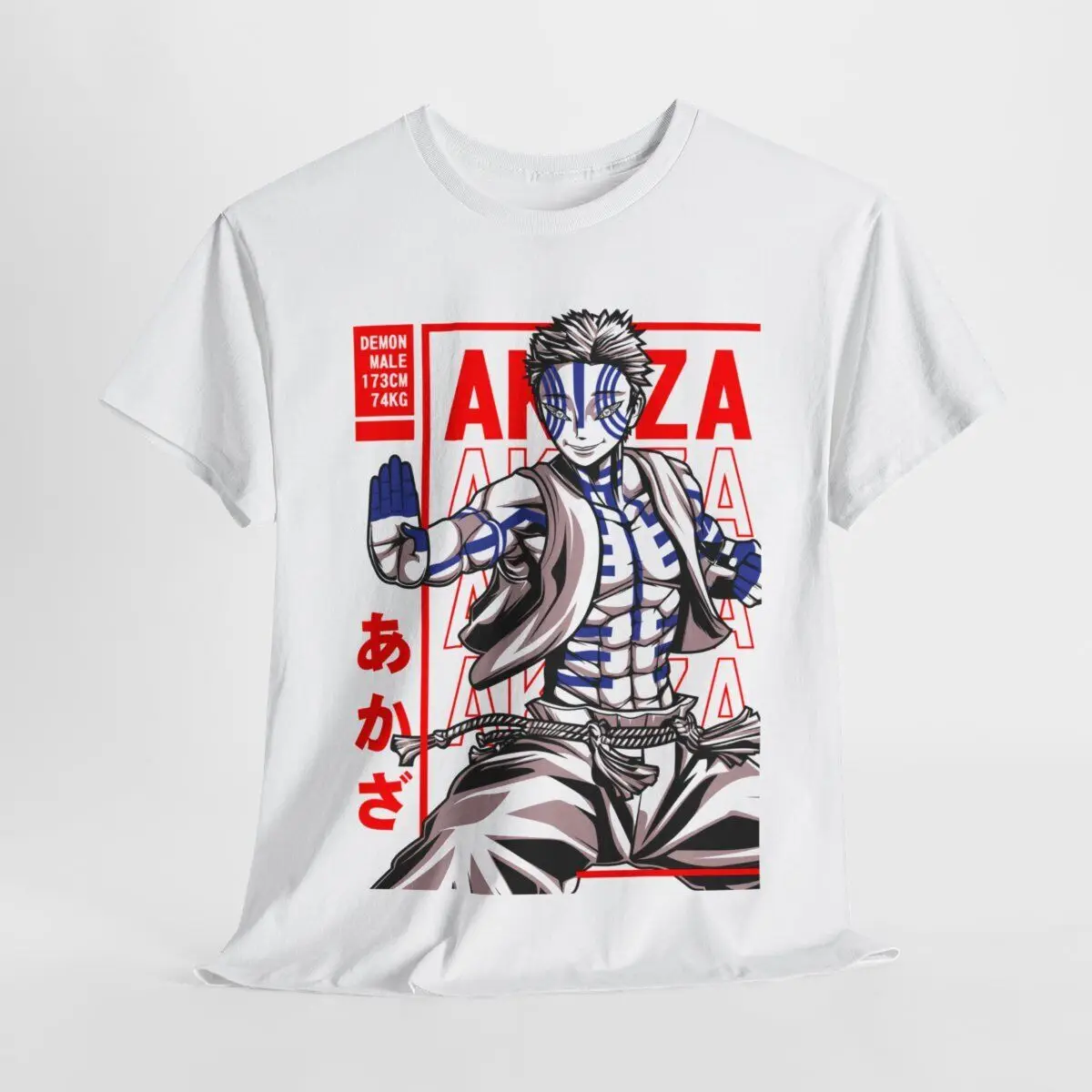 Akaza Demon Slayer Manga Otaku Tshirt Gift Tee Men Women shirt All Sizes