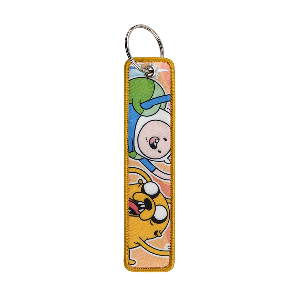 Adventure Cartoon Key Tag Keychains Embroidery Keychain for Car Motorcycles Keys Keyring Holder Fashion Jewelry Accessories 1pc