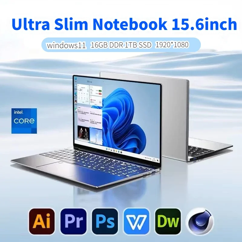 초박형 인텔 코어 i7-7500U 노트북, i7 노트북, 윈도우 11, 16GB RAM, 1TB, 2TB SSD, 1920x1080, 오리지널 키보드 포함, 15.6 인치