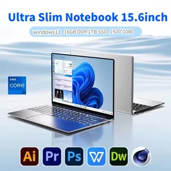 Laptop i7 ultrasottile 15.6 pollici Notebook Intel Core i7-7500U Windows11 16GB RAM 1TB 2TB SSD 1920x1080 con tastiera originale