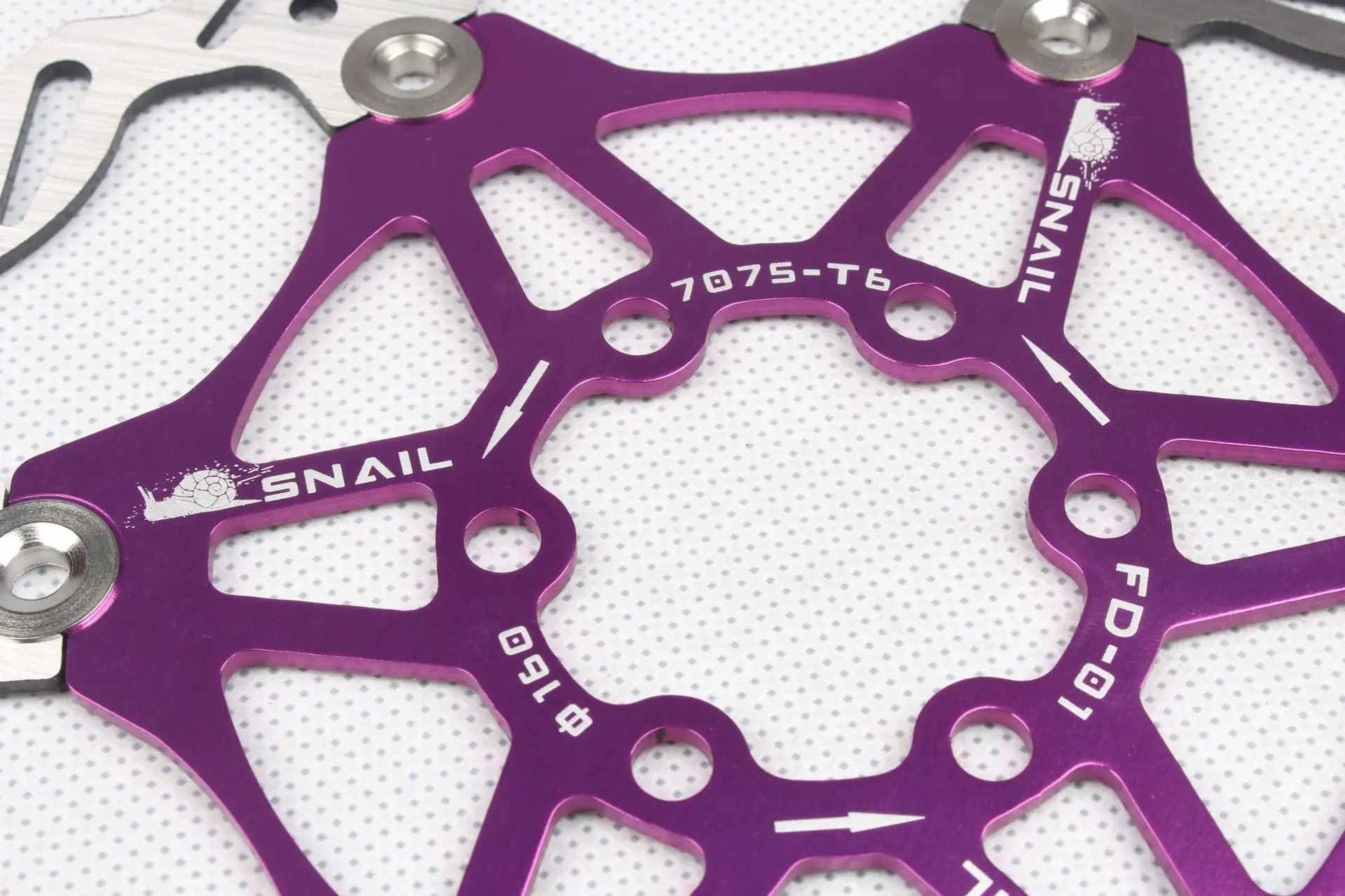 SNAIL Fahrrad Scheibenbremsbeläge 160 180 203 mm Aluminiumlegierung 6 Nagelrotor MTB Rennrad Schwimmendes Teil Zubehör Goodtaste – Detail 7