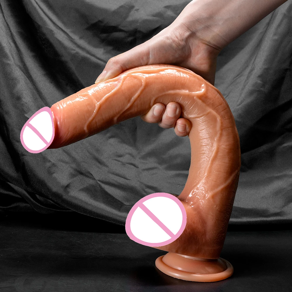 Super Long Penis Dildo Anal Sex Toys For Men Women Masturbator Huge Phallus Skin Feeling Realistic Soft Dildo With Suction Cup