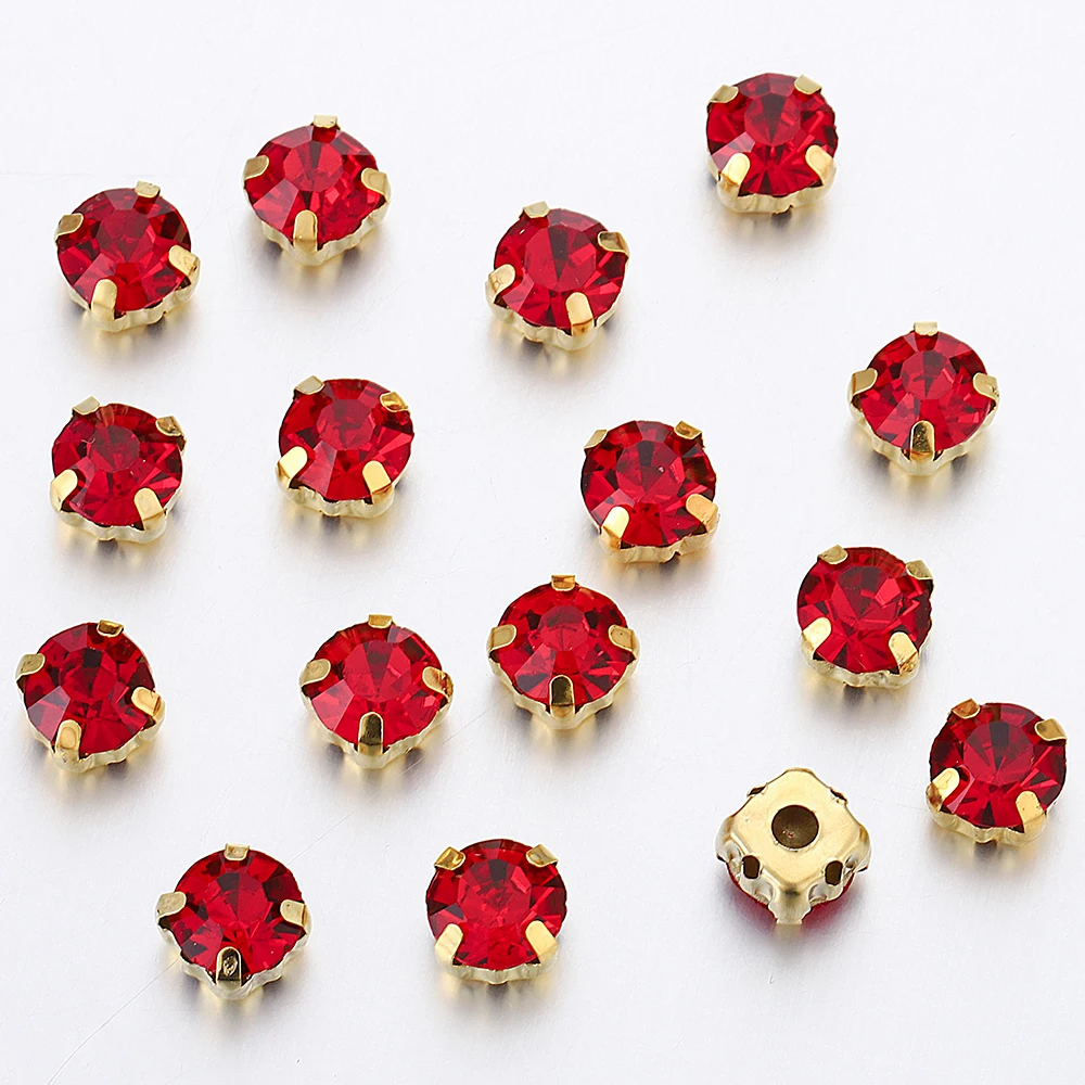 50pcs 6mm Rhinestone Crystal Glass Beads Cabochons Bead for DIY Jewelry Making Bowknots Needlework Sewing Wholesale image 3