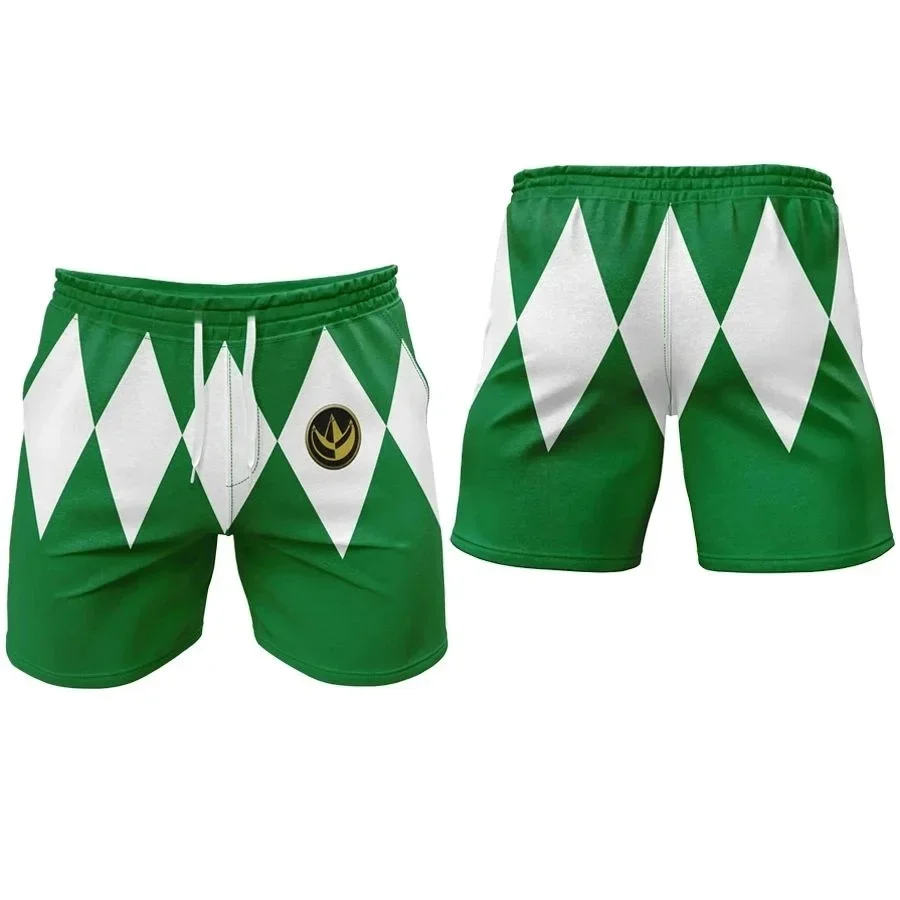 Power Rangers Original-Kostüm, 3D-gedruckte Shorts für Erwachsene und Kinder, Cosplay-Freizeithose, lockere Sporthose. – Detail 4