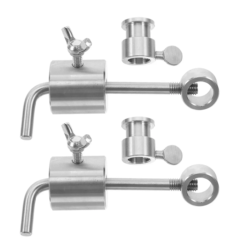 2Pcs 286G Stainless Steel Bbq Rotisserie Counter Weights Heavy Duty Spit Rod Balance Weight for Outdoor Grilling Picnics Family