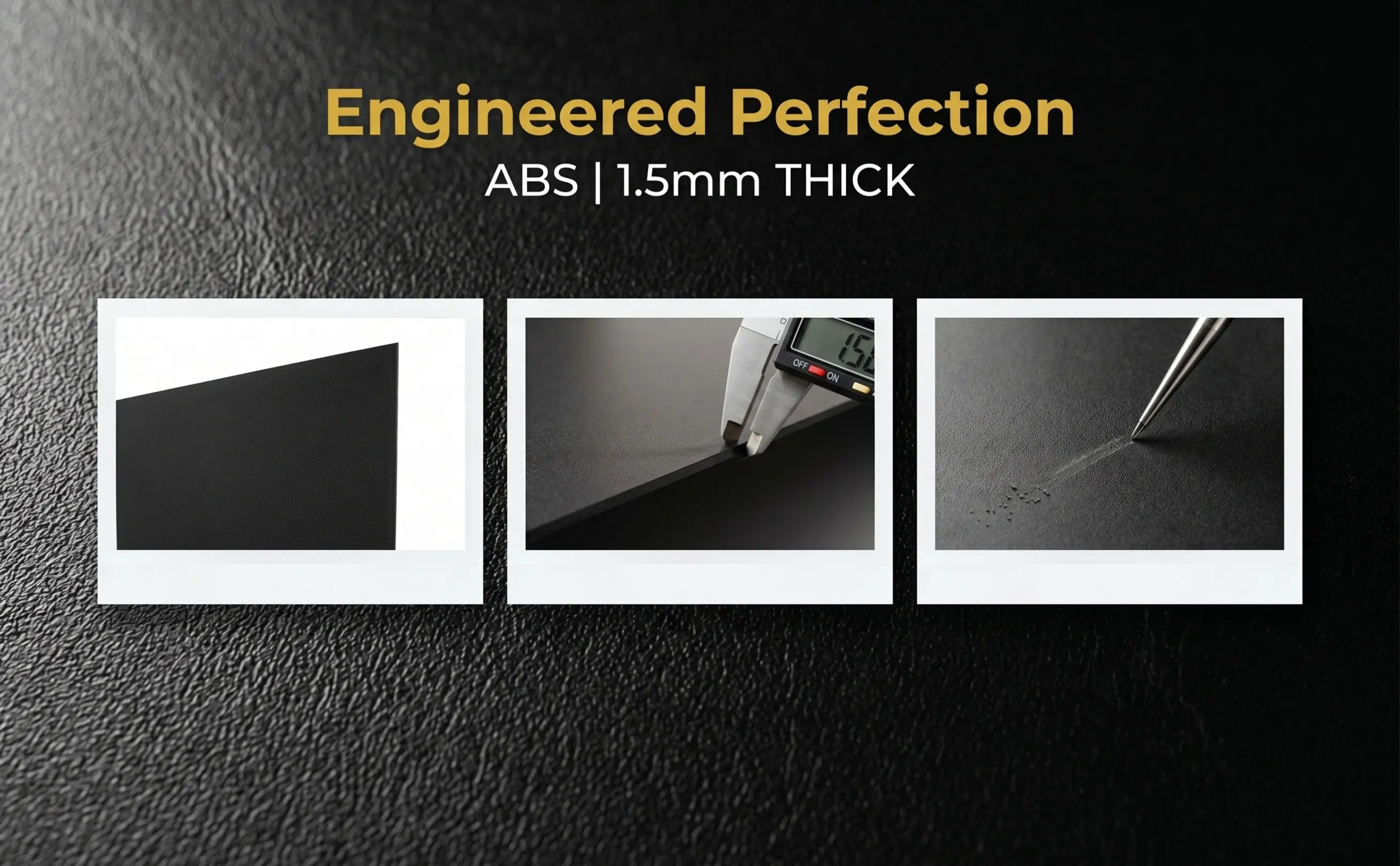 Compact Black ABS Plastic Sheet Thickness Balanced Strength DIY Craft Panel for Models Decorations Plastic Sheets for Models
