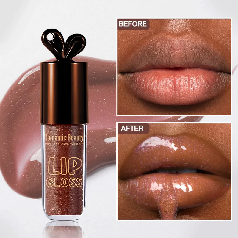 

Rabbit Lip Glaze Chocolate Sparkle Lip Gloss Moisturizing Moisturizing Pearlescent Lip Gloss Easy Coloring Lip Oil Ladies