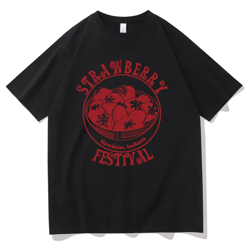 Summer Bestseller Harajuku 3D Printed Hellfire Club Strawberry Festival O Neck Short Sleeve T Shirt Camisetas Unisex Kids Top