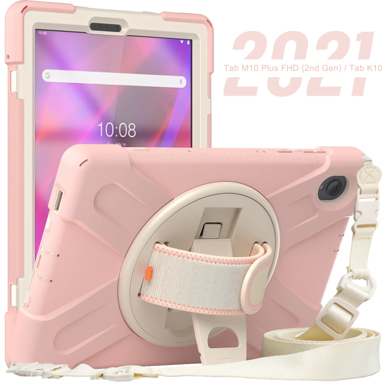 Stand Armor Case Universal For Lenovo Tab M10 Plus 2nd Gen 2020 K10 2021 10.3