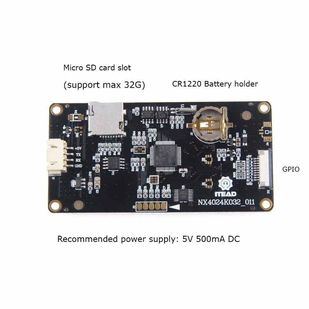 Ekran dotykowy Nextion Enhanced 3.2'' USART HMI LCD 400*240, panel wyświetlacza NX4024K032 dla Arduino Raspberry Pi