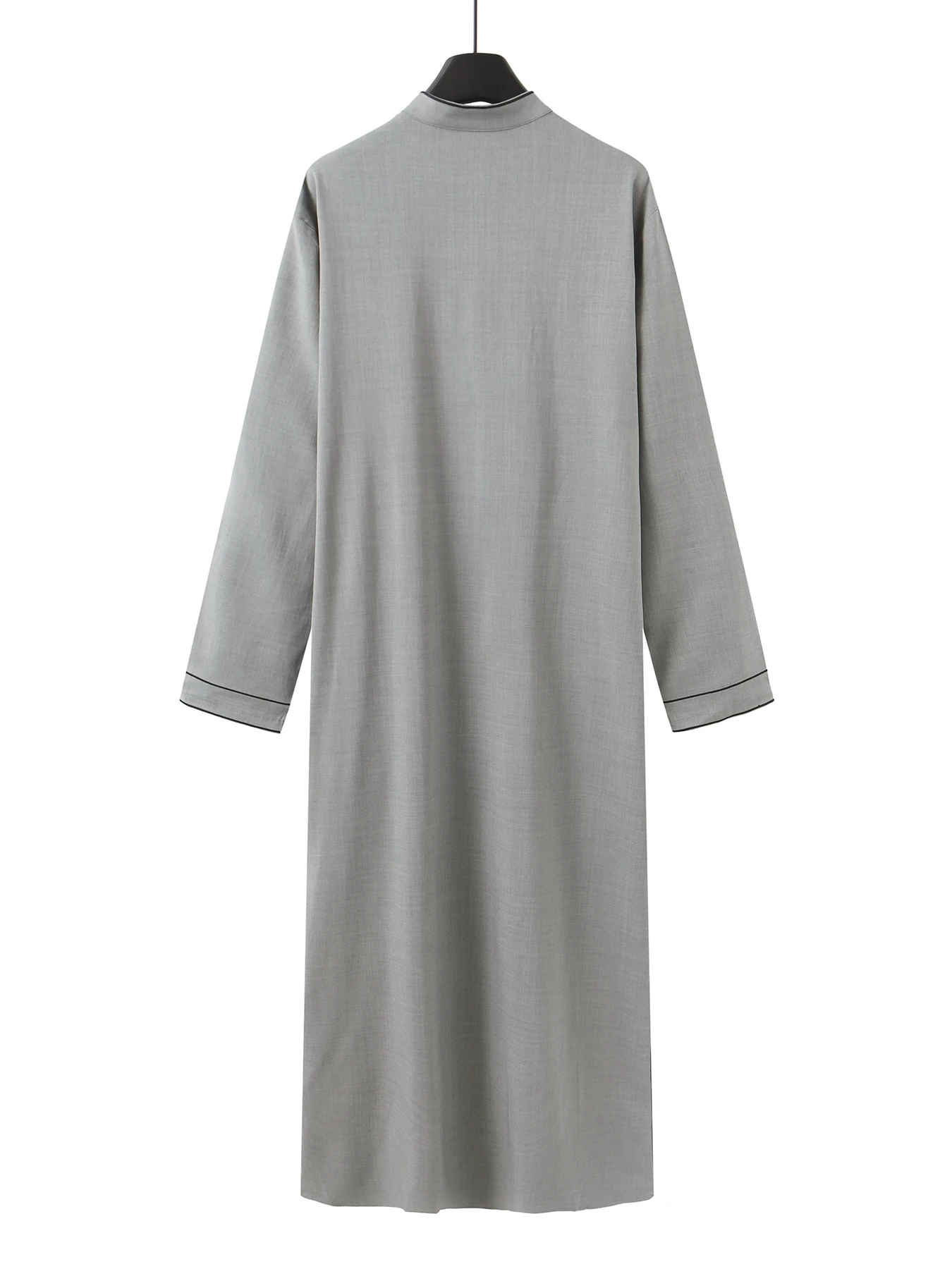 nuovo stile colletto rialzato sciolto islamico a maniche lunghe ricamato colletto rialzato uomo arabo thobe, abito da uomo arabo musulmano